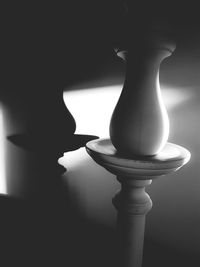 Close-up of illuminated lamp at home