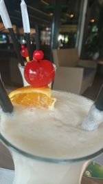 Close-up of ice cream in plate