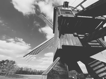 Low angle view of traditional building against sky