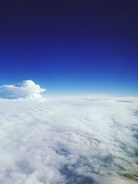 Scenic view of cloudscape against blue sky