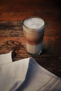 Close-up of coffee on table