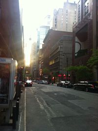 City street with buildings in background