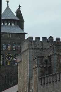 Low angle view of building against sky