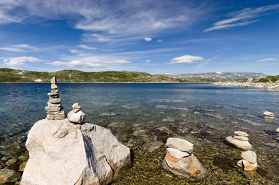 Scenic view of sea against sky