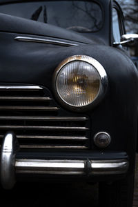 Close-up of vintage car