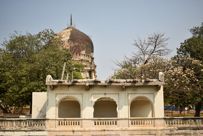 View of historical building against clear sky