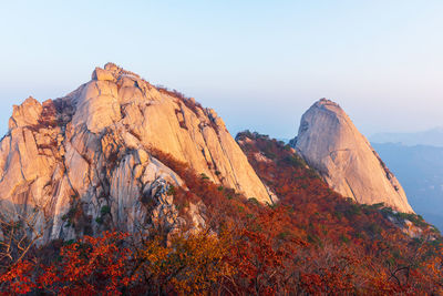 Scenic view of mountain against sky