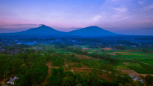 Scenic view of landscape against sky