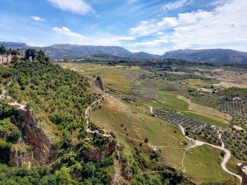 Scenic view of landscape against sky