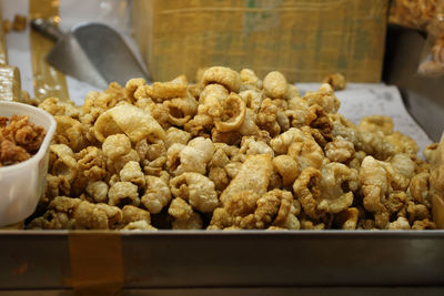 Close-up of food on table