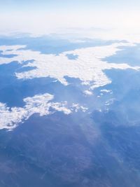 Aerial view of clouds in sky