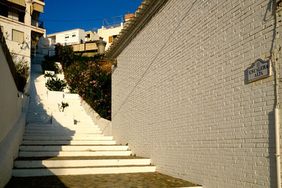 Staircase leading towards building