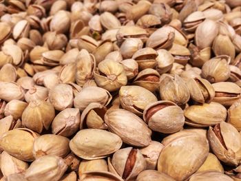 Full frame shot of pistachios