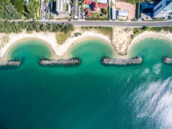 Aerial view of beach