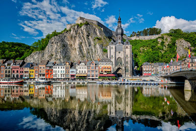 View of picturesque dinant town. belgium