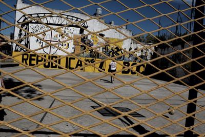 Close-up of chainlink fence