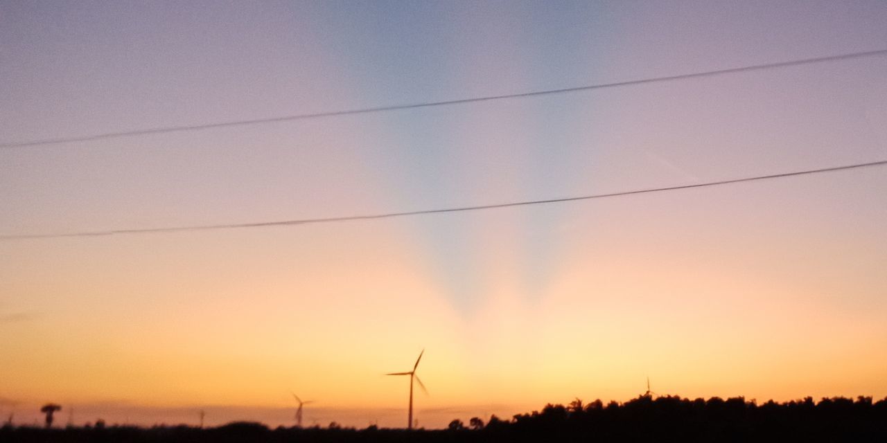 sunset, alternative energy, fuel and power generation, environmental conservation, wind power, wind turbine, renewable energy, silhouette, windmill, no people, technology, nature, industrial windmill, outdoors, beauty in nature, sky, scenics, rural scene, day