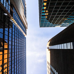 Low angle view of modern buildings