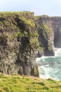 Rock formations at seaside