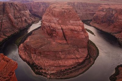 Rock formations in a canyon