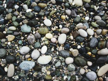 Full frame shot of pebbles