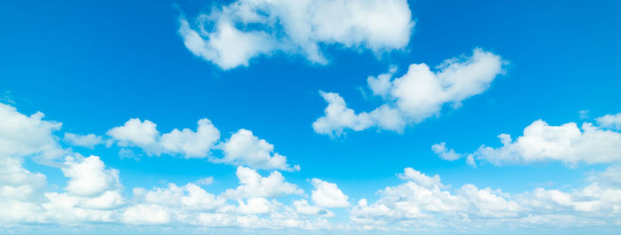 Low angle view of clouds in blue sky