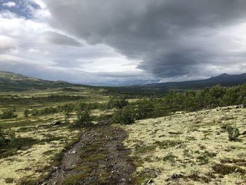 Scenic view of landscape against sky