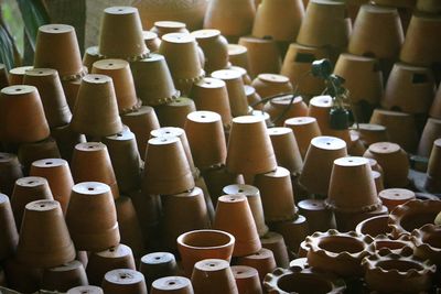 High angle view of various objects for sale