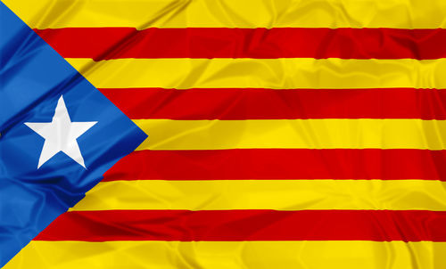 Full frame shot of catalonia flag