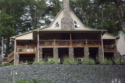 Built structure with trees in background