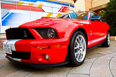 Red vintage car