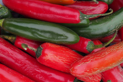 Full frame shot of red chili peppers