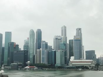 Modern buildings in city against sky