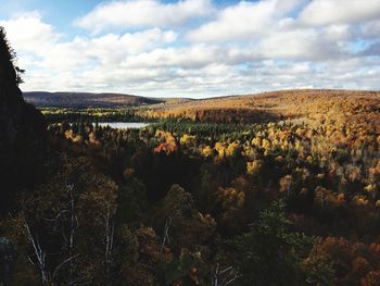Scenic view of landscape against sky