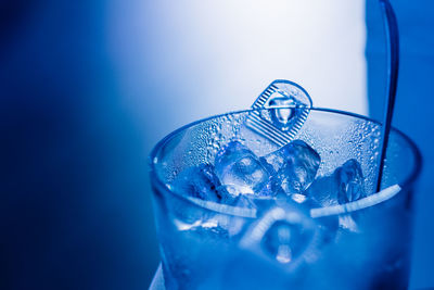 Close-up of glass of water