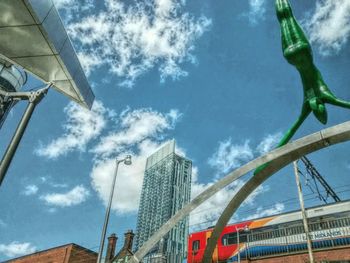 Low angle view of cloudy sky