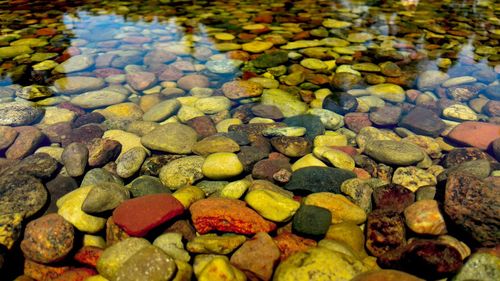 Full frame shot of pebbles