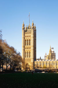 View of historical building against clear sky