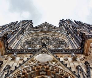 Low angle view of old church