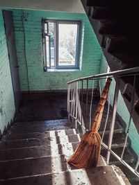 Interior of abandoned building