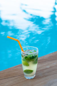 Close-up of drink on table