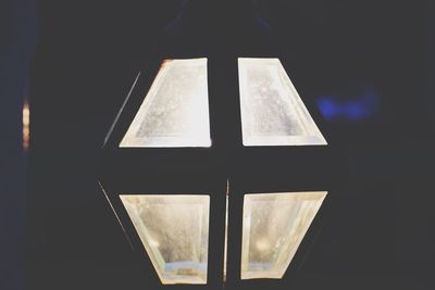 Close up of electric lamp