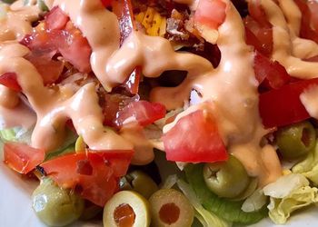 Close-up of salad in plate