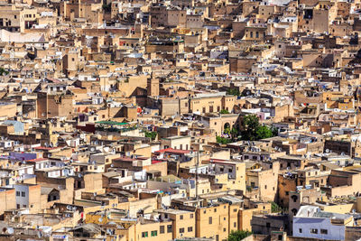 Panoramic view of the medina of fez