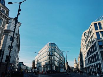 Low angle view of buildings against sky
