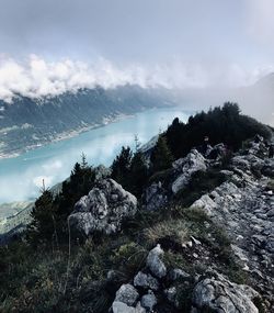 Scenic view of mountain against sky