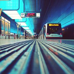 Railroad station platform