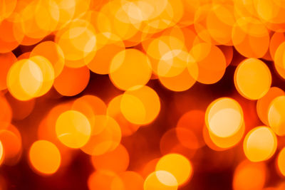 Defocused image of illuminated lights