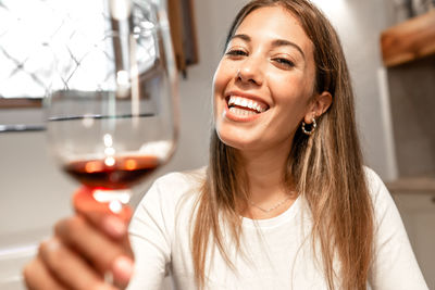 Portrait of a smiling young woman