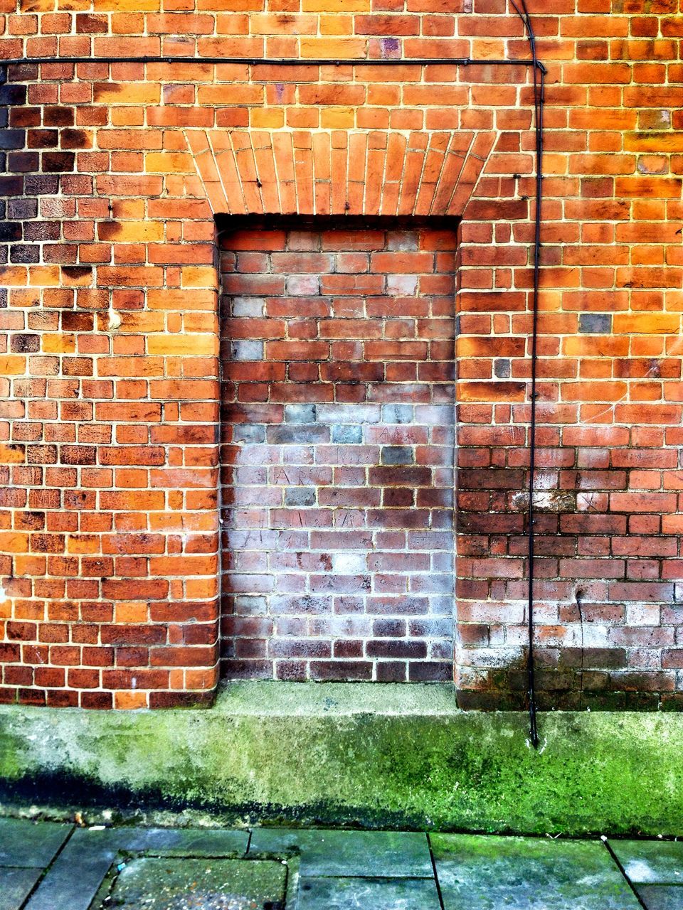 brick wall, built structure, architecture, building exterior, wall - building feature, weathered, wall, window, outdoors, brick, house, old, stone wall, no people, day, grass, closed, pattern, abandoned, damaged
